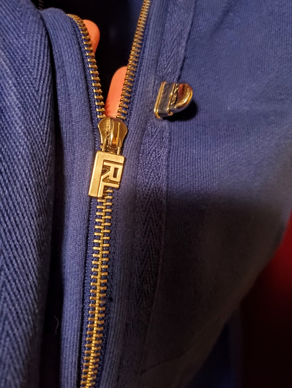 Lauren Ralph Lauren Blue Hooded Zip Jacket & Maxi Dress Set - Picture 5 of 16